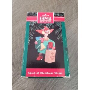 Vintage Hallmark Keepsake Ornament With Box The Spirit of‎ Christmas Stress 1992